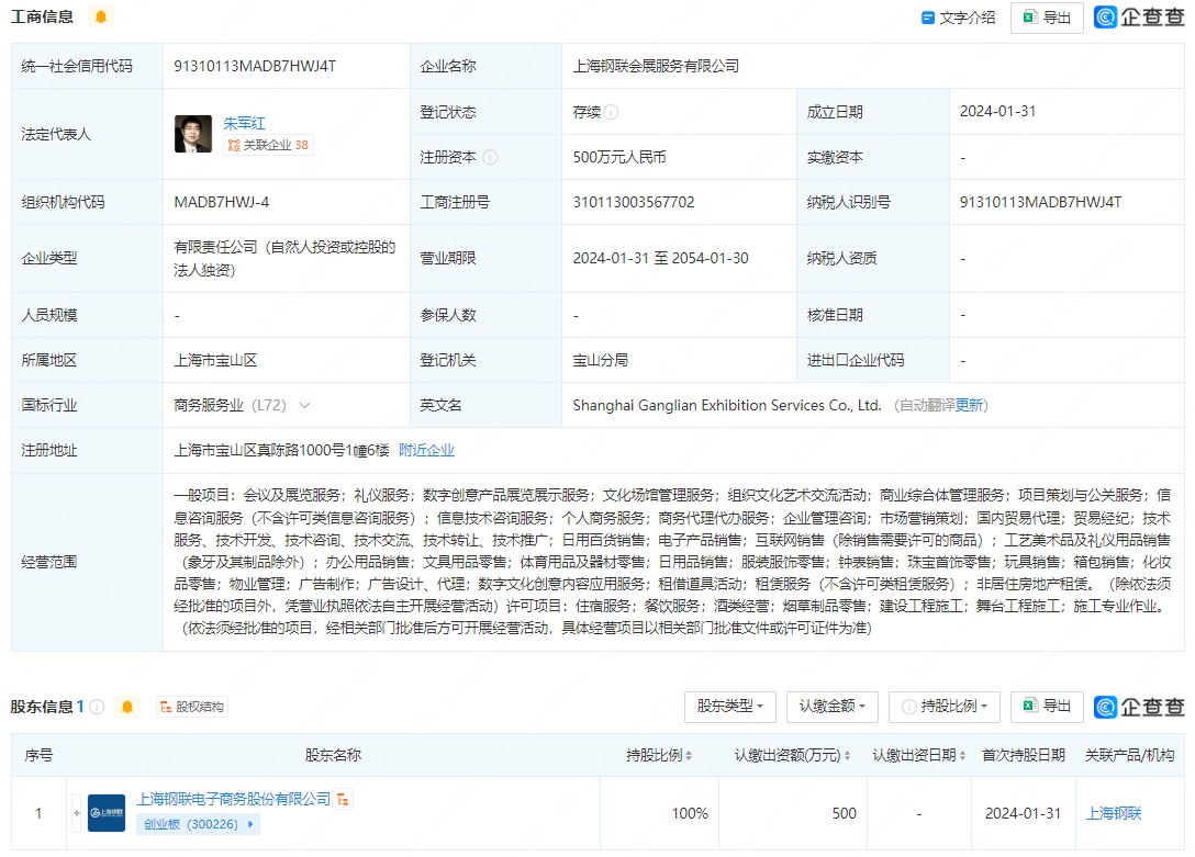上海鋼聯(lián)成立會(huì)展服務(wù)公司戰(zhàn)略布局多元化業(yè)態(tài)